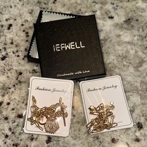 IEFWell Gold Fashion Jewelry Set